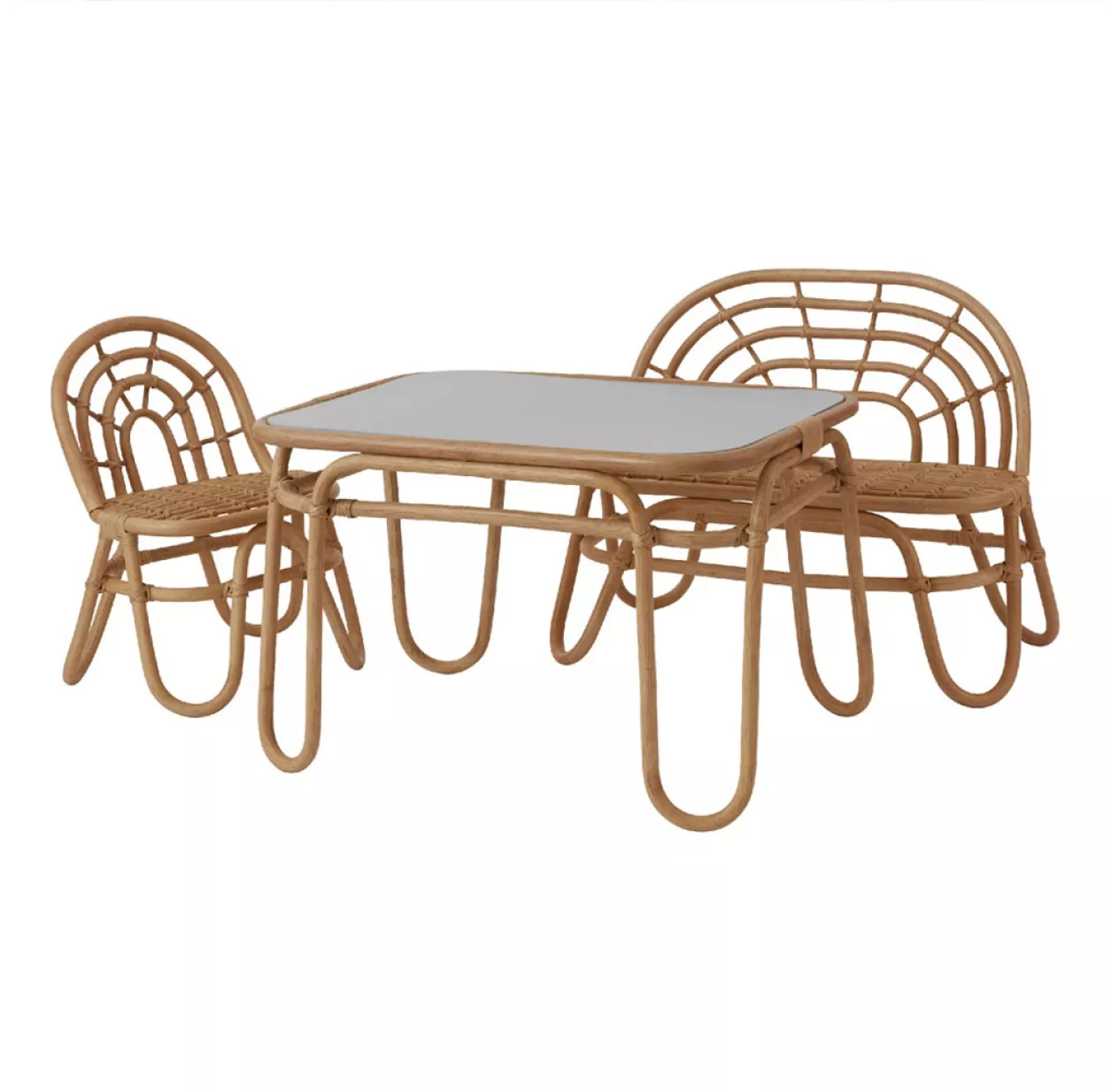 OYOY Banc Enfant En Rotin Rainbow 5 OYOY Banc Enfant En Rotin Rainbow – Image 3