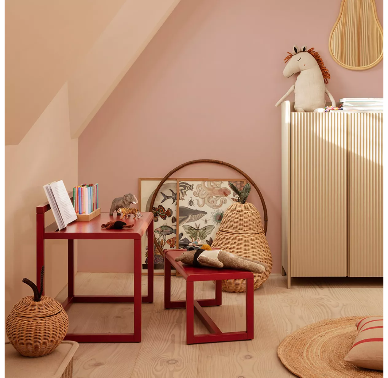 Ferm LIVING Banc Little Architect - Rouge 5 Ferm LIVING Banc Little Architect - Rouge – Image 3