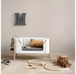 Banc Enfant Wood - Blanc/Chêne -LES ENFANTS DU DESIGN Soldes banc enfant wood oliver furniture 2 1264x1234
