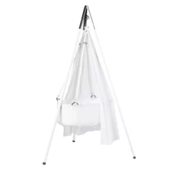 Berceau Suspendu Leander Avec Matelas Et Sangles - Blanc -LES ENFANTS DU DESIGN Soldes berceau blanc leander 3 1264x1234