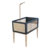 Berceau Bois Et Cannage Rotin Nami - Noir 1 Berceau Bois Et Cannage Rotin Nami - Noir -LES ENFANTS DU DESIGN Soldes berceau cododo cannage anthracite nami theo 1 1264x1234