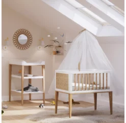 Devant -LES ENFANTS DU DESIGN Soldes berceau cododo cannage blanc nami theo 2 1264x1234