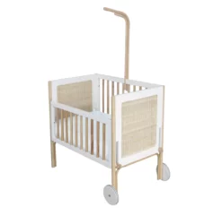 Berceau Cododo Cèdre Et Rotin Océania - Blanc 12 Berceau Cododo Cèdre Et Rotin Océania - Blanc -LES ENFANTS DU DESIGN Soldes berceau cododo oceania theo rotin 5 1264x1234