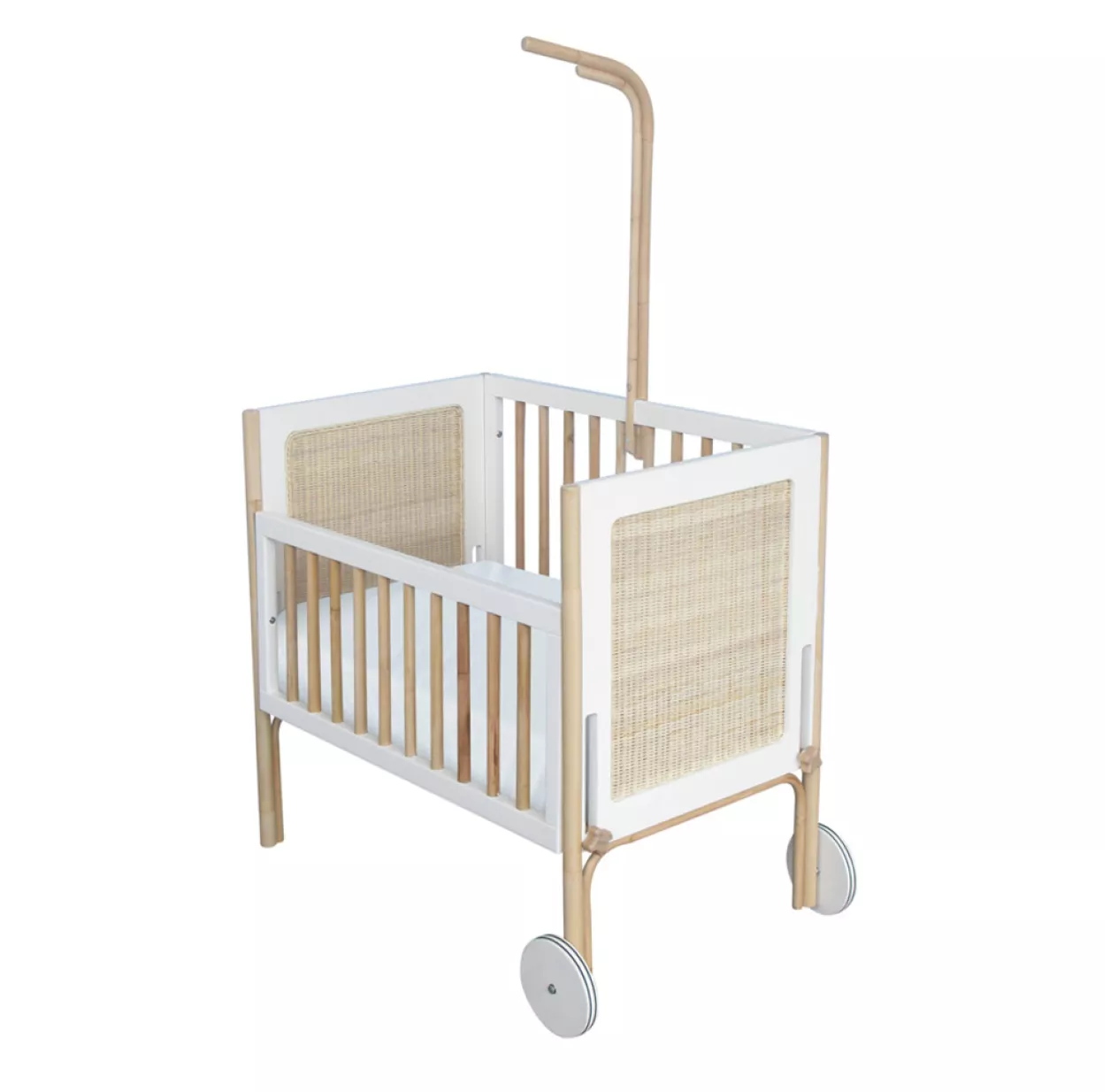 Berceau Cododo Cèdre Et Rotin Océania - Blanc 7 Berceau Cododo Cèdre Et Rotin Océania - Blanc – Image 5