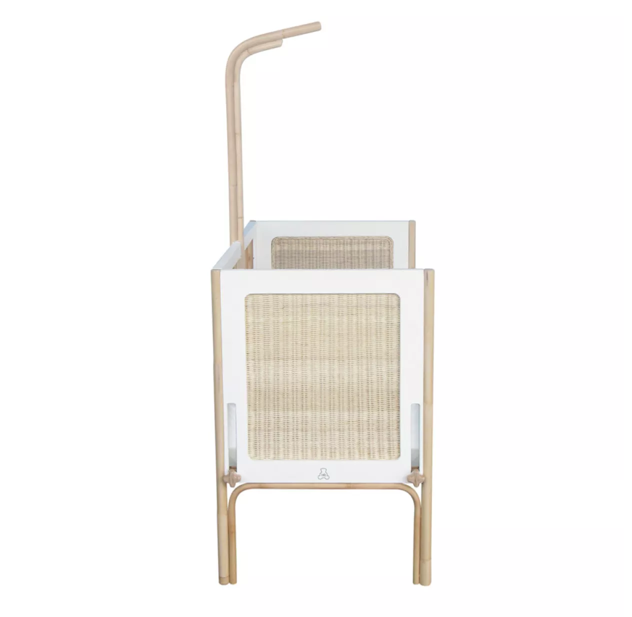 Berceau Cododo Cèdre Et Rotin Océania - Blanc 8 Berceau Cododo Cèdre Et Rotin Océania - Blanc – Image 6