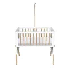 Berceau Cododo Cèdre Et Rotin Marélia - Blanc -LES ENFANTS DU DESIGN Soldes berceau cododo rotin blanc marelia theo 3 1264x1234
