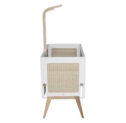 Berceau Cododo Cèdre Et Rotin Marélia - Lune -LES ENFANTS DU DESIGN Soldes berceau cododo rotin perle marelia theo 3 1264x1234