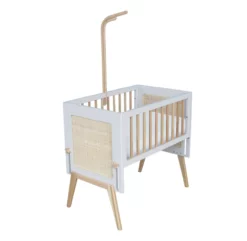 Berceau Cododo Cèdre Et Rotin Marélia - Lune -LES ENFANTS DU DESIGN Soldes berceau cododo rotin perle marelia theo 6 1264x1234