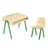 Bureau Et Chaise Enfant 2-6 Ans - Vert -LES ENFANTS DU DESIGN Soldes bureau enfant et chaise in2wood vert 0 1264x1234