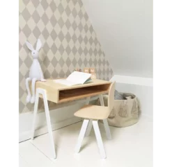 Bureau Et Chaise Enfant 2-6 Ans - Blanc -LES ENFANTS DU DESIGN Soldes bureau et chaise enfant in2wood blanc 4 1264x1234