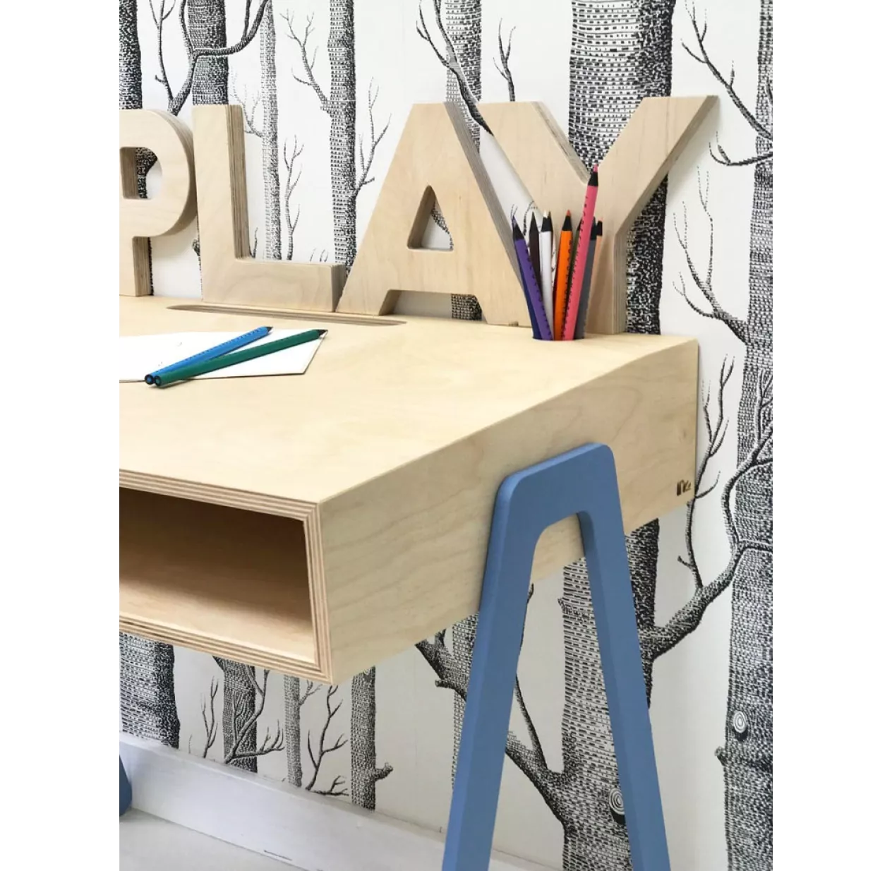 Bureau Et Chaise Junior 7-10 Ans - Bleu 6 Bureau Et Chaise Junior 7-10 Ans - Bleu – Image 4