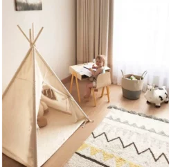 Bureau Et Chaise Enfant 2-6 Ans - Jaune -LES ENFANTS DU DESIGN Soldes bureau et chaise enfant in2wood jaune 4 1264x1234