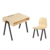 Bureau Et Chaise Enfant 2-6 Ans - Noir -LES ENFANTS DU DESIGN Soldes bureau et chaise enfant in2wood noir 0 1264x1234