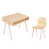 Bureau Et Chaise Enfant 2-6 Ans - Rose Poudré -LES ENFANTS DU DESIGN Soldes bureau et chaise enfant in2wood rose 0 1264x1234