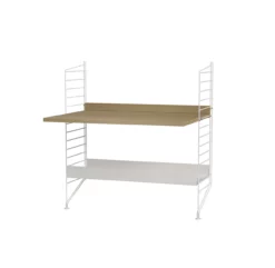 Bureau Mural évolutif 80 X 85 Cm - Chêne/Blanc