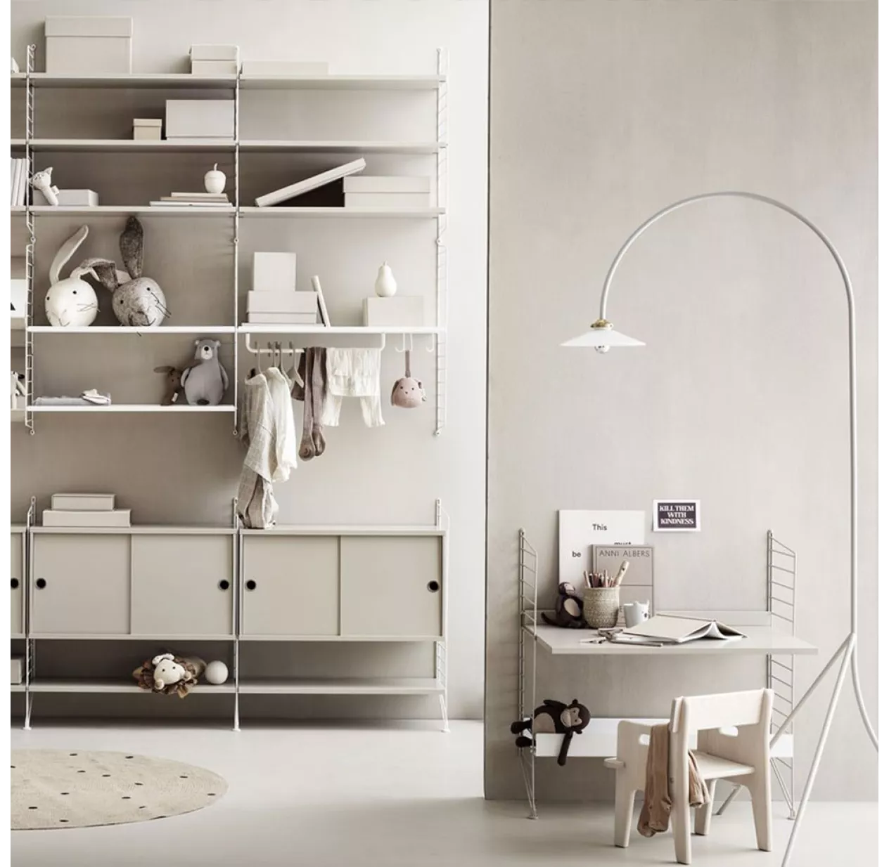 Bureau Mural évolutif - Beige 4 Bureau Mural évolutif - Beige – Image 2