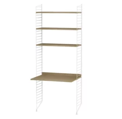 Bureau Mural évolutif - Chêne/Blanc