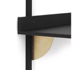 Ferm LIVING Bureau Mural Sector - Noir/Laiton -LES ENFANTS DU DESIGN Soldes bureau sector frene noir laiton ferm living 3 1264x1234