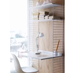 Bureau Mural évolutif - Blanc 12 Bureau Mural évolutif - Blanc -LES ENFANTS DU DESIGN Soldes bureau string blanc 2 1264x1234 1