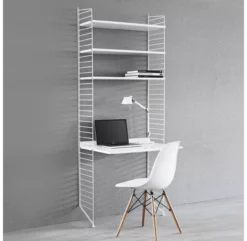 Bureau Mural évolutif - Blanc 10 Bureau Mural évolutif - Blanc -LES ENFANTS DU DESIGN Soldes bureau string blanc pack 1264x1234