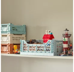 Hay Caisse Pliable Aykasa S - Bleu Glacier -LES ENFANTS DU DESIGN Soldes caisse aykasa s ice blue hay 2 1264x1234