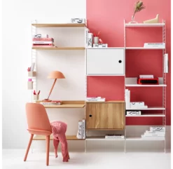 Caisson 1 Porte 58 X 30 Cm - Blanc -LES ENFANTS DU DESIGN Soldes caisson 1 porte 58 cm string furniture blanc 3 1264x1234