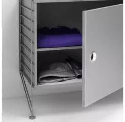 Caisson 1 Porte 58 X 30 Cm - Gris -LES ENFANTS DU DESIGN Soldes caisson 1 porte 58 cm string furniture gris 3 1264x1234