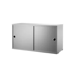 Caisson 2 Portes Coulissantes 78 Cm - Gris