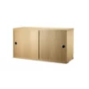 Caisson 2 Portes Coulissantes 78 Cm - Chêne -LES ENFANTS DU DESIGN Soldes caisson 2 portes 78x20 78x30 oak string 1 1264x1234