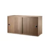 Caisson 2 Portes Coulissantes 78 Cm - Noyer 1 Caisson 2 Portes Coulissantes 78 Cm - Noyer -LES ENFANTS DU DESIGN Soldes caisson 2 portes 78x20 78x30 walnut string 1 1264x1234