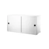 Caisson 2 Portes Coulissantes 78 Cm - Blanc -LES ENFANTS DU DESIGN Soldes caisson 2 portes 78x20 78x30 white string 1 1264x1234
