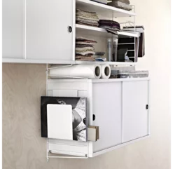 Caisson 2 Portes Coulissantes 78 Cm - Blanc 7 Caisson 2 Portes Coulissantes 78 Cm - Blanc -LES ENFANTS DU DESIGN Soldes caisson 2 portes 78x20 78x30 white string 3 1264x1234