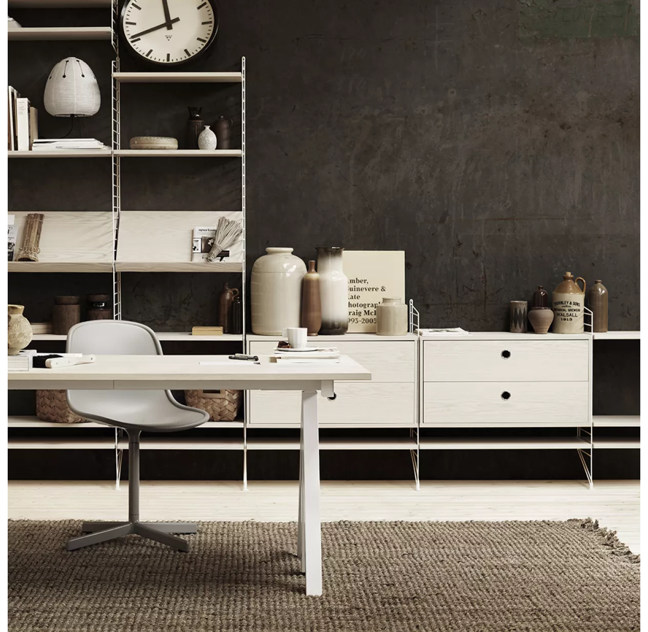 Caisson 2 Tiroirs 78 X 30 Cm - Frêne 4 Caisson 2 Tiroirs 78 X 30 Cm - Frêne – Image 2