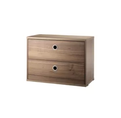 Caisson 2 Tiroirs 58 X 30 Cm - Noyer