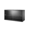 Caisson 2 Portes Vitrées Coulissantes - Noir -LES ENFANTS DU DESIGN Soldes caisson vitrine black string 1 1264x1234