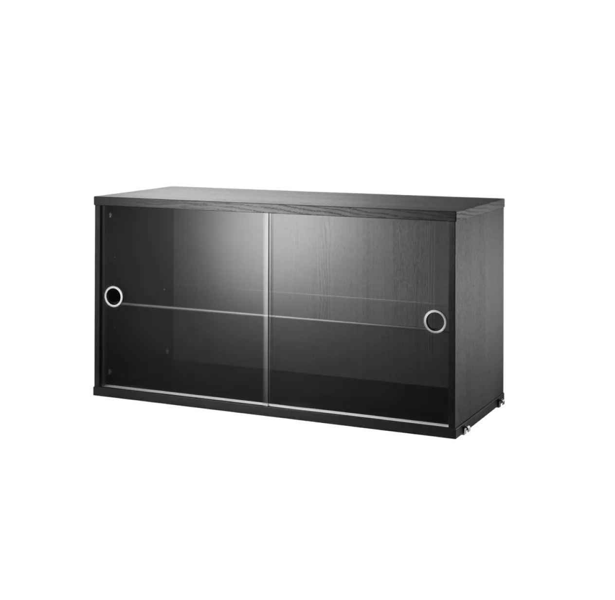 Caisson 2 Portes Vitrées Coulissantes - Noir 3 Caisson 2 Portes Vitrées Coulissantes - Noir