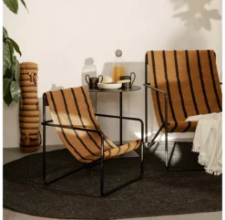 Ferm LIVING Chaise Enfant Desert - Noir/Stripe