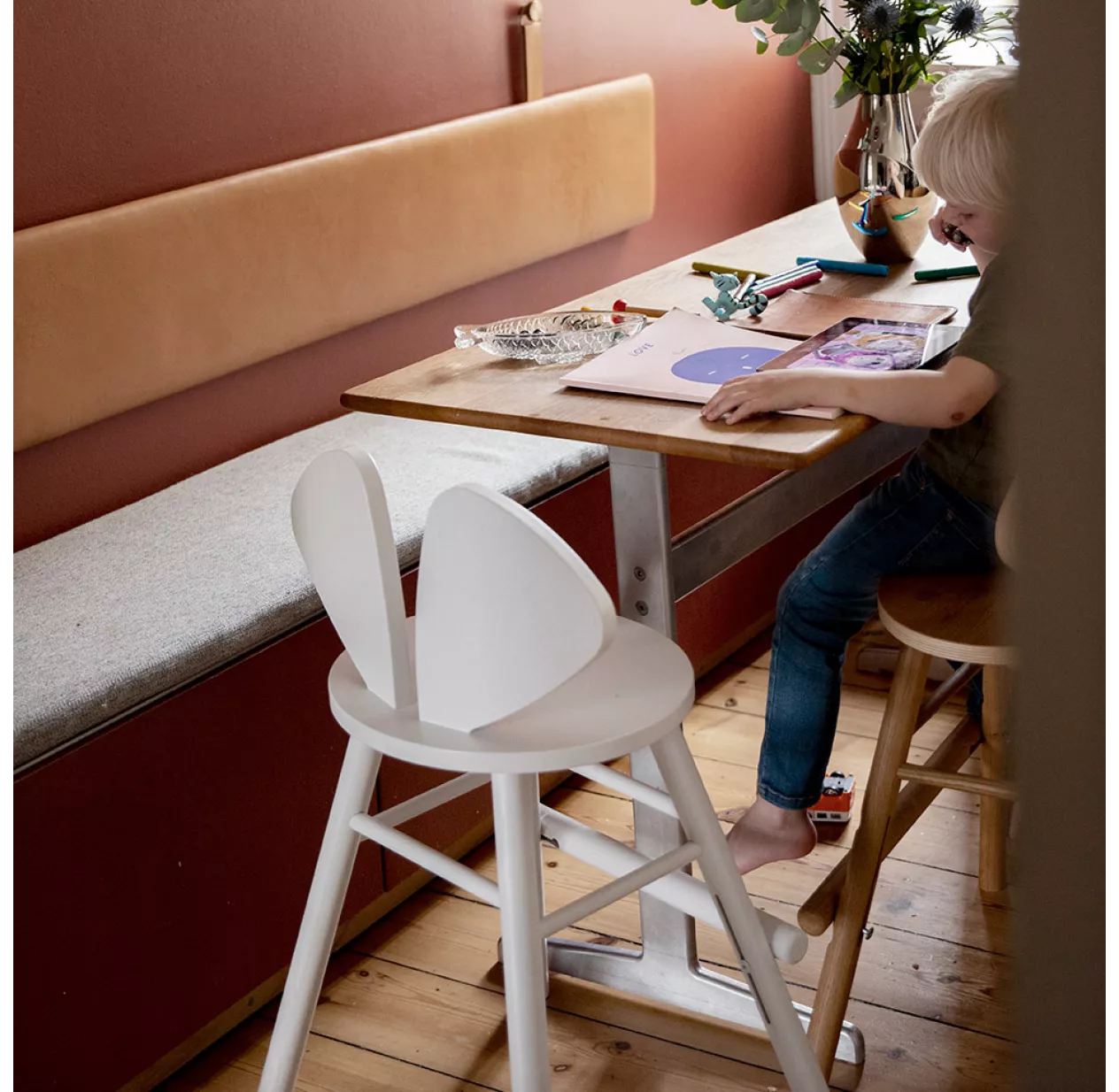 Nofred Chaise Junior Mouse 3-9 Ans - Blanc 4 Nofred Chaise Junior Mouse 3-9 Ans - Blanc – Image 2