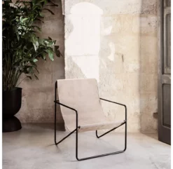 Ferm LIVING Chaise Lounge Desert - Noir/Sable -LES ENFANTS DU DESIGN Soldes chaise lounge adulte desert sable noir ferm living 6 1264x1234