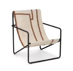 Ferm LIVING Chaise Lounge Desert - Noir/Shape