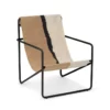 Ferm LIVING Chaise Lounge Desert - Noir/Soil