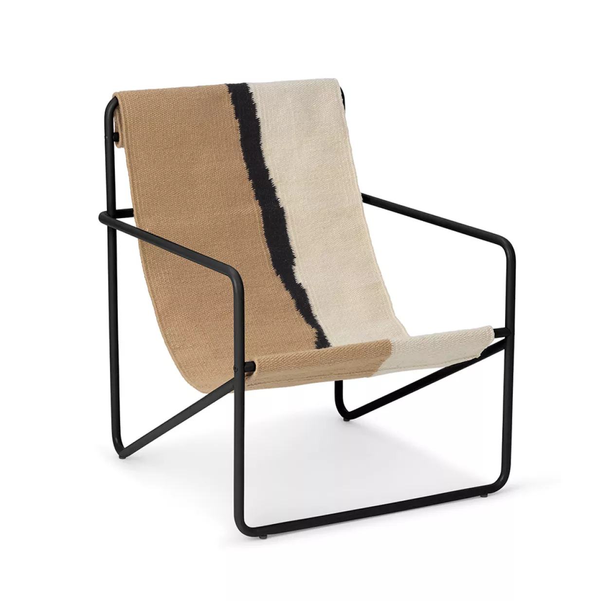 Ferm LIVING Chaise Lounge Desert - Noir/Soil 3 Ferm LIVING Chaise Lounge Desert - Noir/Soil