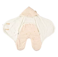 Couverture Nomade Kiss Me Gold Stella - Dream Pink -LES ENFANTS DU DESIGN Soldes chanceliere kiss me stella elements nobodinoz rose 3 1264x1234