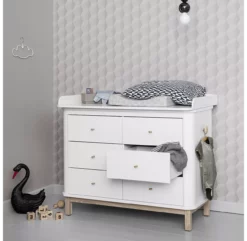 Commode Avec Grand Plan à Langer Wood - Chêne / Blanc 17 Commode Avec Grand Plan à Langer Wood - Chêne / Blanc -LES ENFANTS DU DESIGN Soldes commande grand plan a langer 041365 blanc chene oliver furniture 8 1264x1234