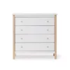 Commode 4 Tiroirs Wood Original - Blanc / Chêne 2 Commode 4 Tiroirs Wood Original - Blanc / Chêne -LES ENFANTS DU DESIGN Soldes commode 4 tiroirs wood original oliver furniture 1 1264x1234