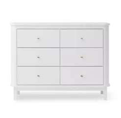 Commode 6 Tiroirs Wood - Blanc