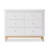 Commode 6 Tiroirs Wood - Chêne / Blanc -LES ENFANTS DU DESIGN Soldes commode 6 tiroirs wood chene oliver furniture 1 1264x1234