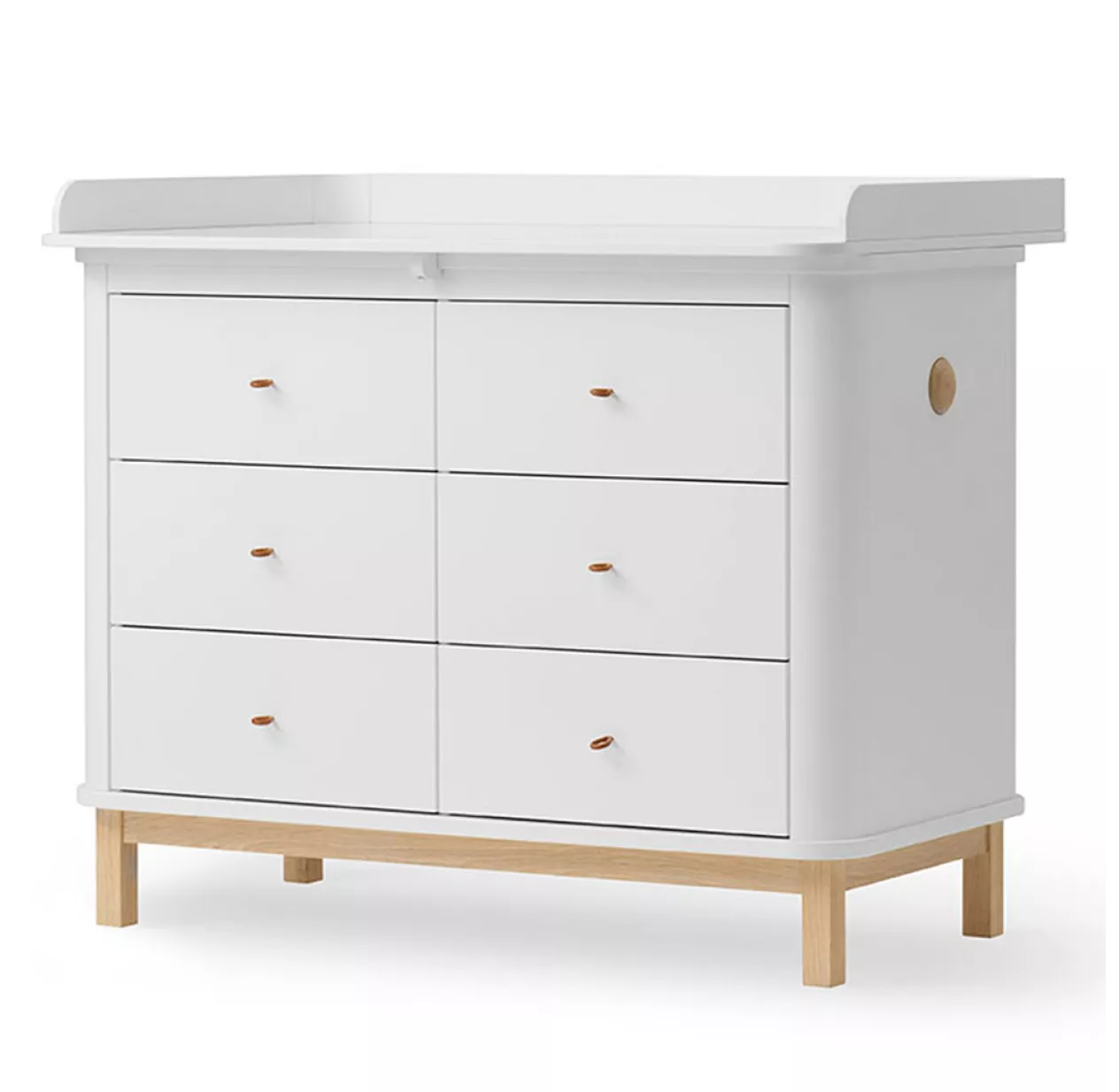 Commode Avec Grand Plan à Langer Wood - Chêne / Blanc 5 Commode Avec Grand Plan à Langer Wood - Chêne / Blanc – Image 3