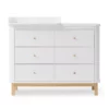 Commode Avec Petit Plan à Langer Wood - Chêne / Blanc 1 Commode Avec Petit Plan à Langer Wood - Chêne / Blanc -LES ENFANTS DU DESIGN Soldes commode a langer 6 tiroirs petit plan wood chene oliver furniture 1 1264x1234