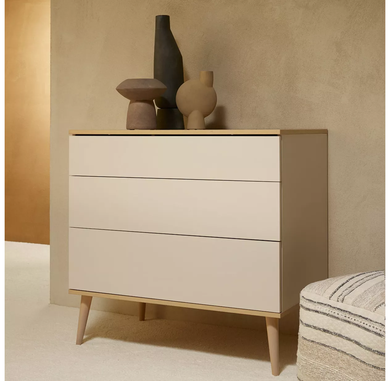 Commode Flow - Argile / Chêne 4 Commode Flow - Argile / Chêne – Image 2